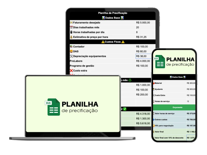 Planilha de Precificação Automática - Plano Básico